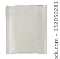 Blank white tea sachet packaging mockup isolated on white background 132050281