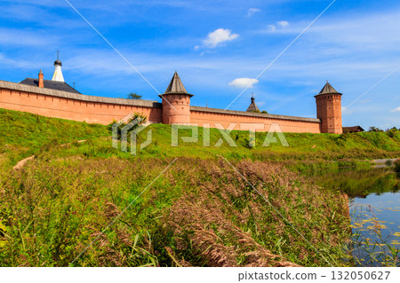 Monastery of Saint Euthymius wall in Suzdal, Russia 132050627