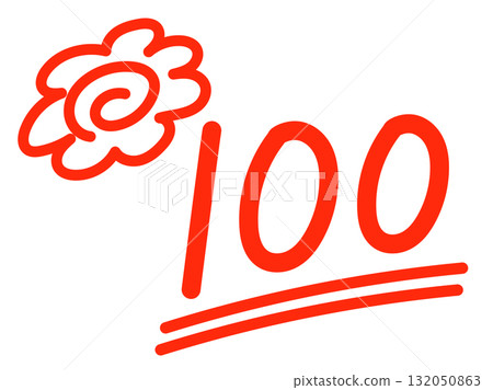 100 materials, Hanamaru, Hanamaru, icons, handwritten, hand-drawn 132050863