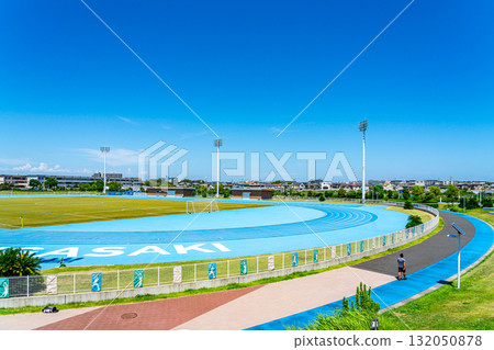 [Kanagawa Prefecture] Yanagishima Sports Park with a refreshing blue sky 132050878