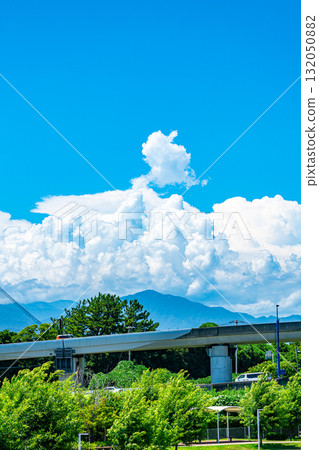 【神奈川縣】茅崎自然風光中漂浮的夏日雲朵 【神奈川縣】茅崎自然風光中漂浮的夏日雲朵 132050882