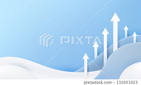 business growth and leadership concept with white arrows rising upward in paper cut style blue background symbolizing success, progress, direction, and teamwork in corporate innovation business growth and leadership concept with white arrows rising upward in paper cut style blue background symbolizing success, progress, direction, and teamwork in corporate innovation 132051023