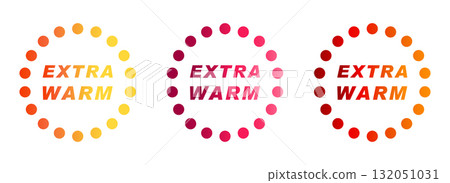 額外溫暖圖示(額外溫暖、冬季、寒冷天氣、變暖、熱材料、向量標籤) 額外溫暖圖示(額外溫暖、冬季、寒冷天氣、變暖、熱材料、向量標籤) 132051031