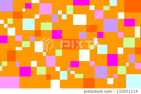Geometric pattern, square, orange 132051114