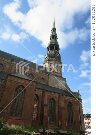 St. Peter's Church in the Old City of Riga St. Peter's Church in the Old City of Riga 132051293
