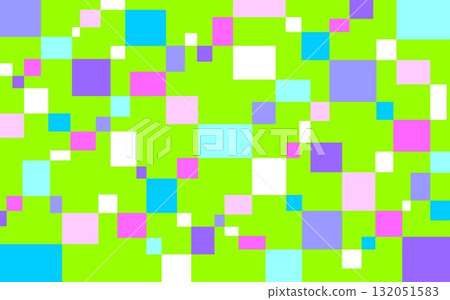 Geometric pattern, square, green Geometric pattern, square, green 132051583
