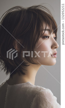 Cut model Japanese woman short hair Cut model Japanese woman short hair 132052211