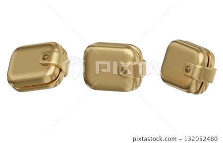 cartoon style gold wallet 3D graphic cartoon style gold wallet 3D graphic 132052480