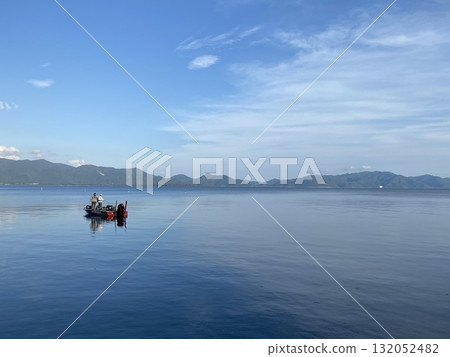 豬苗代湖釣魚的人們 豬苗代湖釣魚的人們 132052482