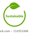 Sustainable icon. green energy vector for your web site design, logo, app, UI.illustration 132052486