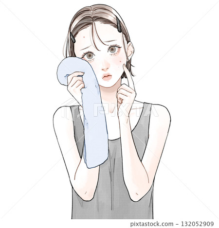 關心痤瘡的女性 關心痤瘡的女性 132052909