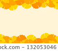 Autumn-themed ginkgo frame 132053046