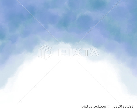 Watercolor background material: blue-gray, copy space available 132053185