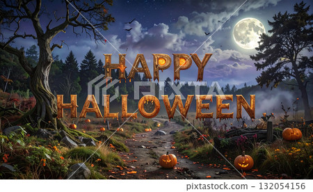 Halloween material 132054156