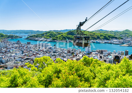 <Hiroshima Prefecture> Panoramic view of Onomichi cityscape and hilltop view <Hiroshima Prefecture> Panoramic view of Onomichi cityscape and hilltop view 132054182