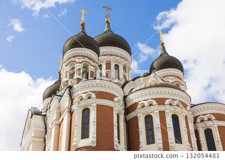 Alexander Nevsky Cathedral in the Old Town of Tallinn, the capital of Estonia, one of the Baltic states 132054481