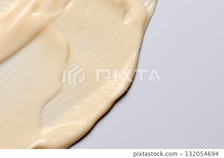 The texture of a cosmetic cream or balm. Copy space The texture of a cosmetic cream or balm. Copy space 132054694