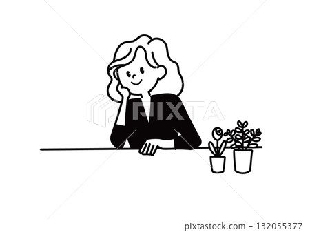 Illustration of a woman 132055377