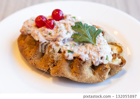 European tuna bread European tuna bread 132055897