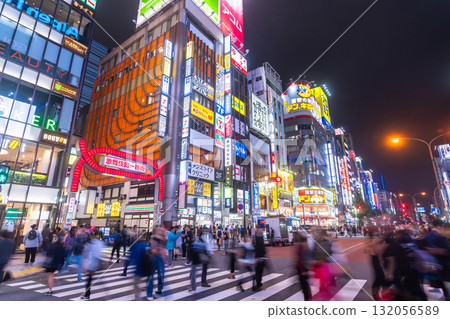 [東京] 霓虹燈街夜景/新宿歌舞伎町 132056589
