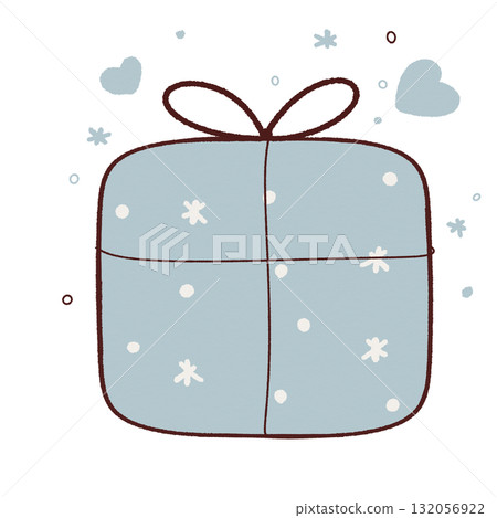 cute gift box with  bow 132056922