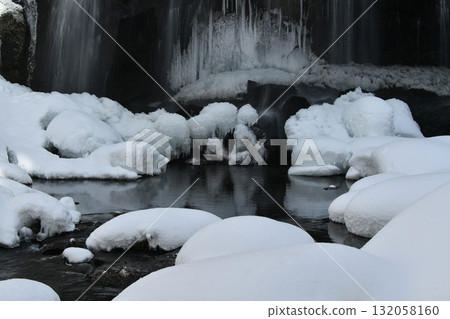 Frozen waterfall Frozen waterfall 132058160