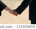 Close-up of the hands of an elderly couple 132058858