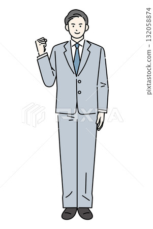一位穿著西裝的商人 一位穿著西裝的商人 132058874