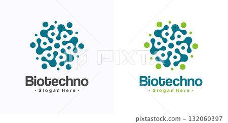 Abstract geometric molecule icon vector. Science logo, dotted concept. Abstract geometric molecule icon vector. Science logo, dotted concept. 132060397