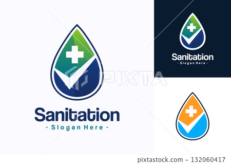 Sanitation icon vector. Cleaner logo concept. 132060417