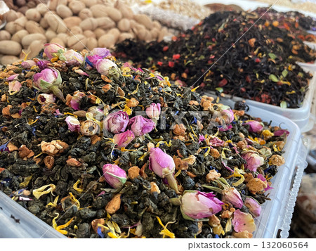Assorted Loose Leaf Tea and Dried Herbs 132060564