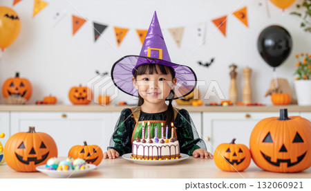 Halloween party girl 132060921