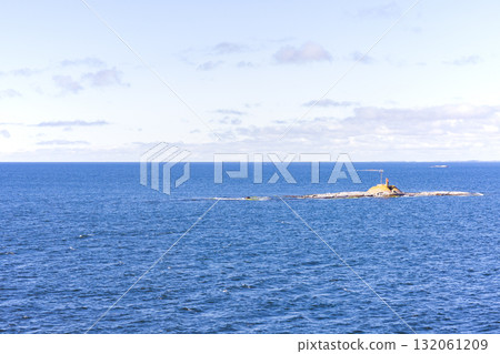 View of the Gulf of Finland, Europe from a ferry 132061209