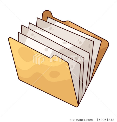 illustration of File illustration of File 132061838