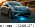 An electric vehicle that charges from the road 132061871