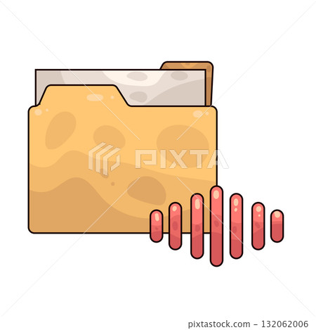 illustration of Audio File illustration of Audio File 132062006