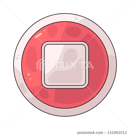 illustration of Stop Button 132062012