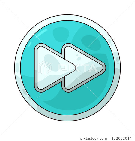 illustration of Fast Forward Button 132062014