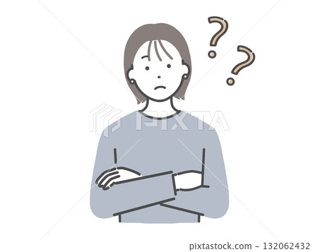 Young woman feeling doubt Young woman feeling doubt 132062432