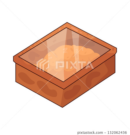 illustration of Pastry Box 132062436