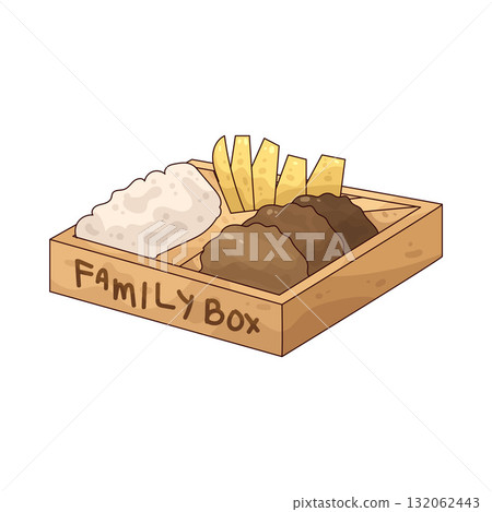 illustration of Family Meal Box 132062443