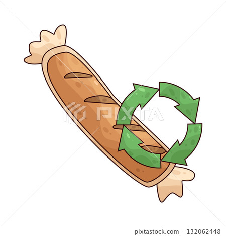 illustration of sausage order illustration of sausage order 132062448