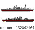 Heavy cruiser illustration 132062464