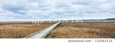 北海道根室市春國台的秋日景色，充滿悠遠的氣息 132062518