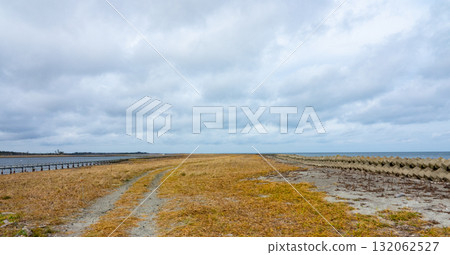 北海道根室市春國台的秋日景色，充滿悠遠的氣息 132062527