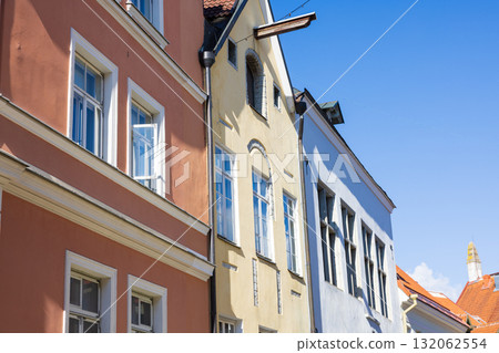 View of the historic center of Tallinn, the capital of Estonia, one of the Baltic states View of the historic center of Tallinn, the capital of Estonia, one of the Baltic states 132062554