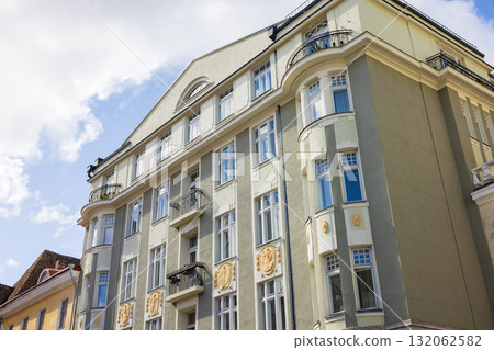 View of the historic center of Tallinn, the capital of Estonia, one of the Baltic states View of the historic center of Tallinn, the capital of Estonia, one of the Baltic states 132062582