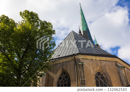 View of the historic center of Tallinn, the capital of Estonia, one of the Baltic states 132062583