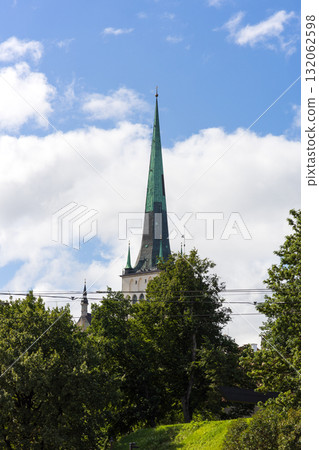 View of the historic center of Tallinn, the capital of Estonia, one of the Baltic states View of the historic center of Tallinn, the capital of Estonia, one of the Baltic states 132062598