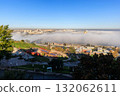 Fog Over River at Sunrise Nizhny Novgorod 132062611